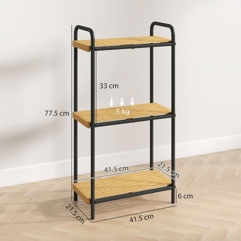 Bamboo Freestanding Bathroom Shelves