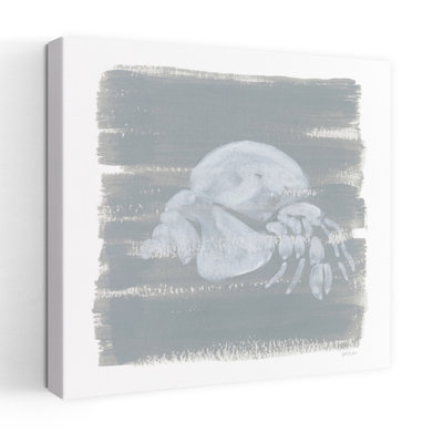 Crabe doux ermite, art côtier du crabe