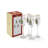 Spode Christmas Tree Champagne Fluted Glasses
