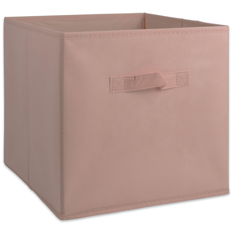 Ensemble de 2 cubes Amarillis Ebern Designs, H 13 po x l 13 po x P 13 po, Rose millennial