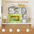 Desktop Bookshelf with 7 Open Cubbies & 3 Adjustable Shelves for Home Office Dorm White