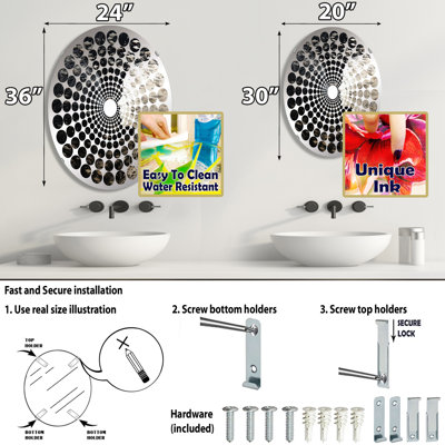 Daaron Oval Wall Mirror