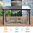 10 ft. W x 12 ft. D Wall-mounted Galvanized Steel Hardtop Gazebo, Heavy-duty Aluminum Frame Patio Gazebo with Netting & Curtains-113606727