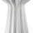 Samo Decorative Vase, Textured Body Bulb Accent,  White Resin-112748680