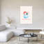 Running On Hot Cocoa Contemporary Winter Wall Art Print 1 Piece Wrapped Canvas Wall Art-1808857668