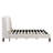 Upholstered Platform Bed with Wingback Headboard