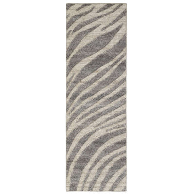 Tapis Dune: gris noué à la main Naturalist par NuStory