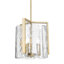 Luminaire suspendu cylindrique en bronze brossé à 3 lumières Lynsea-92388759