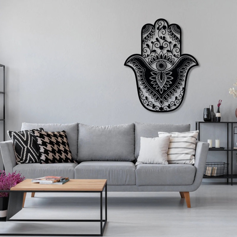 Handmade Boho Abstract Wall Decor on Metal