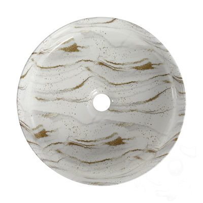 Ceramic Circular Bathroom Sink