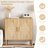 5-Drawer Storage Cabinet, Modern Dresser with Concave Convex Panels for Bedroom Living Room Entryway