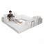 Canapé modulaire en forme de L, canapé modulaire en velours côtelé de style minimaliste moderne-1242184258-1242185147