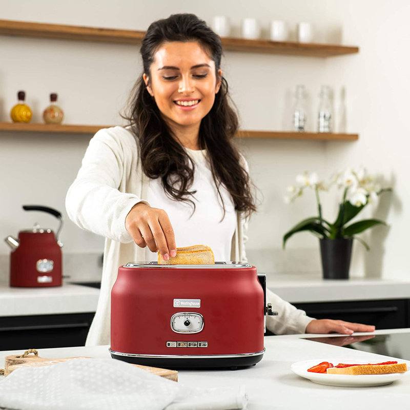 Retro 2 Slice Toaster, Red