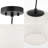 Anthoy 1 - Light White/Black Pendant-168105037