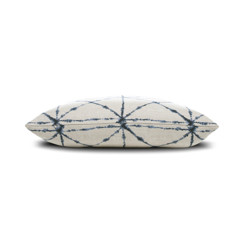Trilogy Square Indoor/Outdoor Pillow Cover & Insert, 22"H x 22"W, Indigo