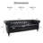 83.66'' Faux Leather Sofa-570051053