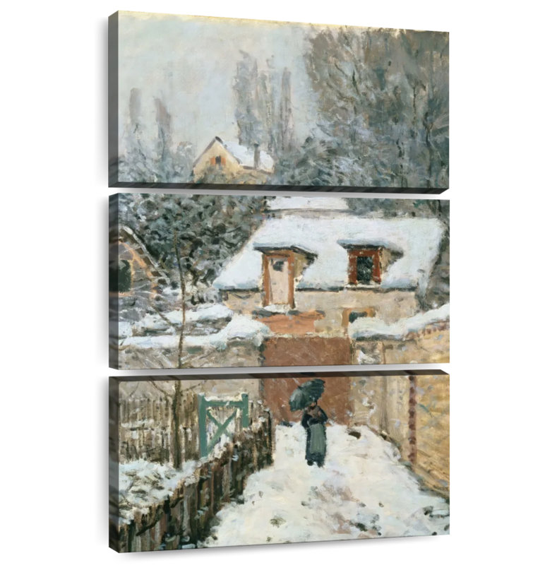 Alvord neige à Louveciennes, H 38 po x l 24 po
