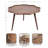 Alezar Mango Wood Living Room Round Coffee Table