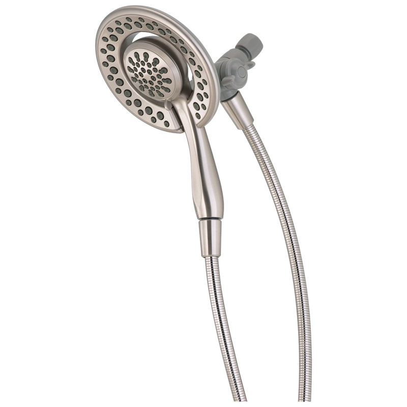 In2ition 2-in-1 Dual Hand Held Shower Head, 3-Spray Detachable Round Shower Head 1.75 GPM, Brushed Nickel