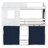 Twin House Bunk Bed With Tent & Play Space Design-7543005-7542994