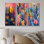 «Blue Paradise», Desert Paradise I - Collection d'art mural de palmiers et de palmiers