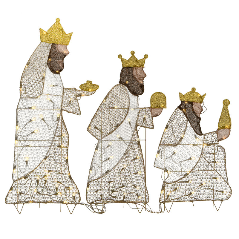 Décoration gonflable à DEL H 42 "Three Wisemen 