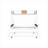 Heavy-Duty Metal Twin Over Full Bunk Platform Bed with Trundle, No Box Spring Required, Classic White