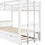 Lit superposé simple au-dessus d'un lit gigogne avec couchette en blanc, peu encombrant, garde-corps, guide d'assemblage pour couchette Rookies, couleur blanche, caractéristiques, placement à votre goût-2126354992