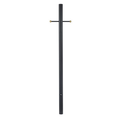 7 pi Lampadaire d'extérieur en aluminium noir