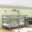 Twin Over Twin Wooden L-Shaped Bunk Bed For Four-547247177