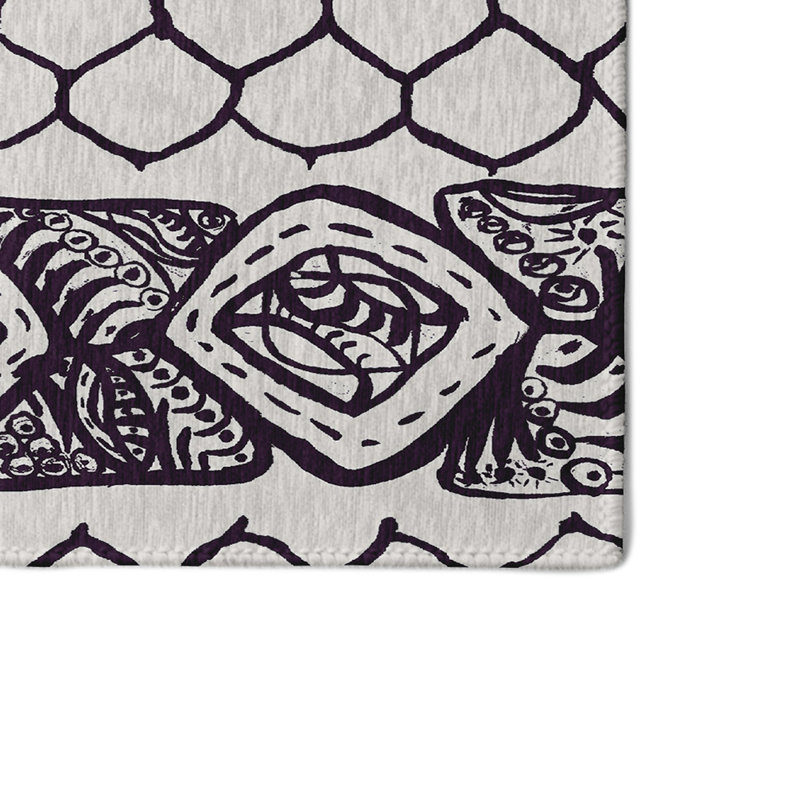 Safari Chenille Geometric Indoor Rug, Rectangle 4' x 6'