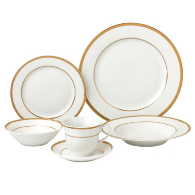 Piece Porcelain China Dinnerware Set - Service for 4