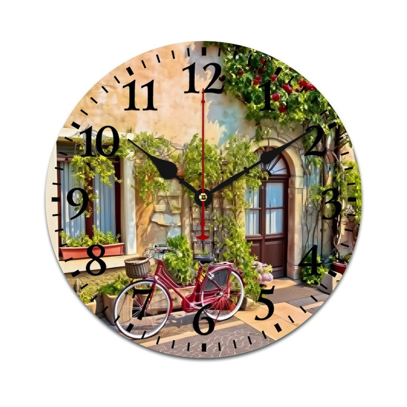 Horloge murale rouge 12 "X 12"