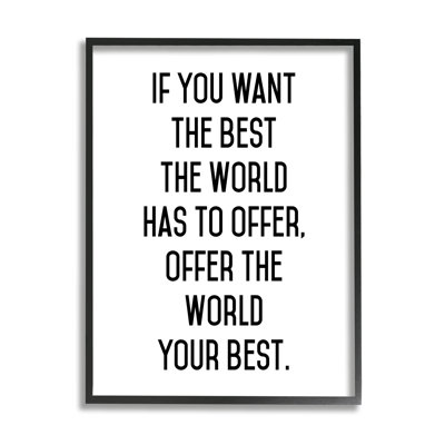 Offrez à World Your Best, une typographie inspirante