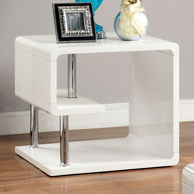 Table de bout Annnora, Blanc