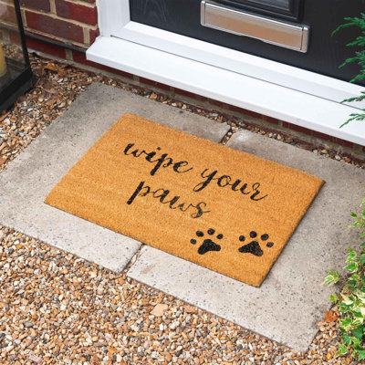 Nicola Spring - Coir Door Mat - Paws