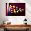 Impression sur toile de table de billard rouge-715624914