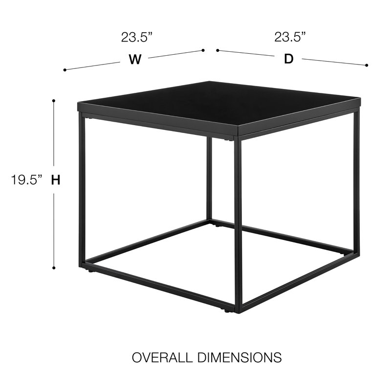Valeta End Table, Black