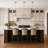 1-Amber iron dimmable glass pendant light