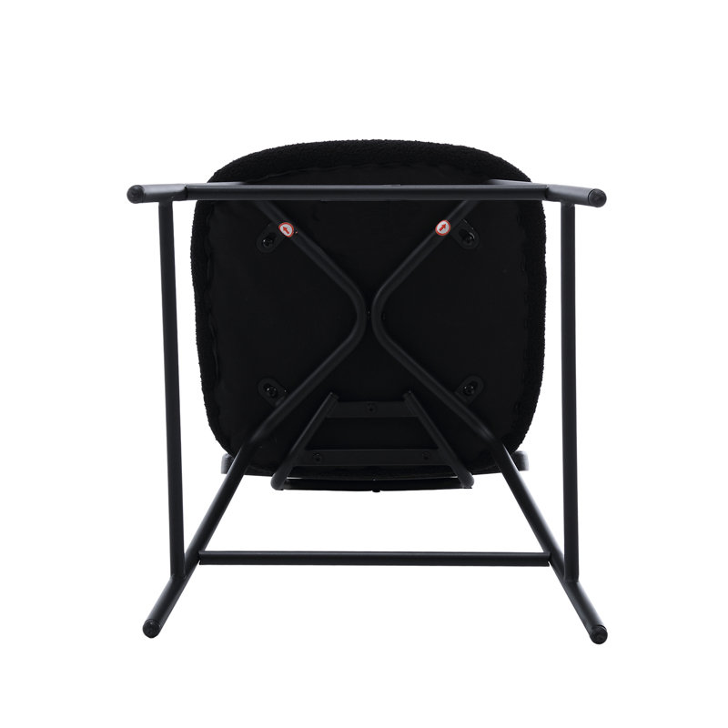 Latrinda Upholstered Counter Stool, Black, 2