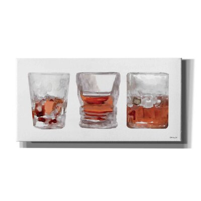 Bourbon Glasses 1 by Stellar Design Studio - Wrapped Canvas Painting -  Red Barrel StudioÂ®, 4878522196304260B5374FFA9643F2B5