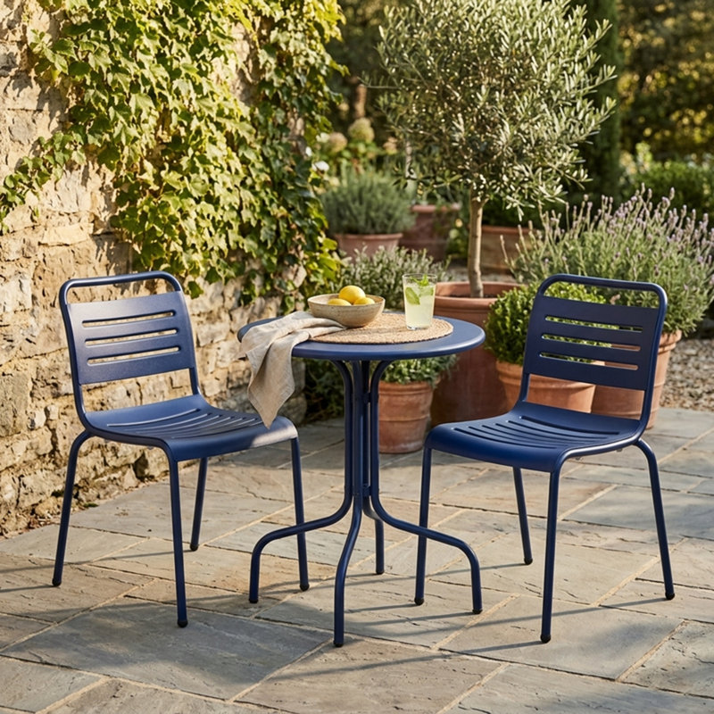 Chaise d'appoint d'extérieur en aluminium Ace, Blue