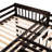 Twin-Twin Over Full L-Shaped Bunk Bed With 3 Drawers, Portable Desk And Wardrobe-307661492