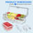 19-Inch Ice Chilled Condiment Server – 5-Compartment Removable Tray with Utensils