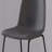 Office Chair, Bar Height, Standing, Computer Desk, Work, Grey Leather Look, Black Metal, Contemporary, Modern