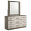 Commode 9 tiroirs avec miroir