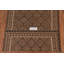 Tapis Kilim à motif géométrique brun 6 x 10