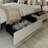 Cathlina Tufted Upholstered Linen Platform Queen Bed with 2 USB Ports and 2 Storage Drawers-1773064387