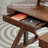 L-Shaped Standing Desk with Monitor Riser & Storage Drawers, Accent Base Height Adjustable Home Office Desk