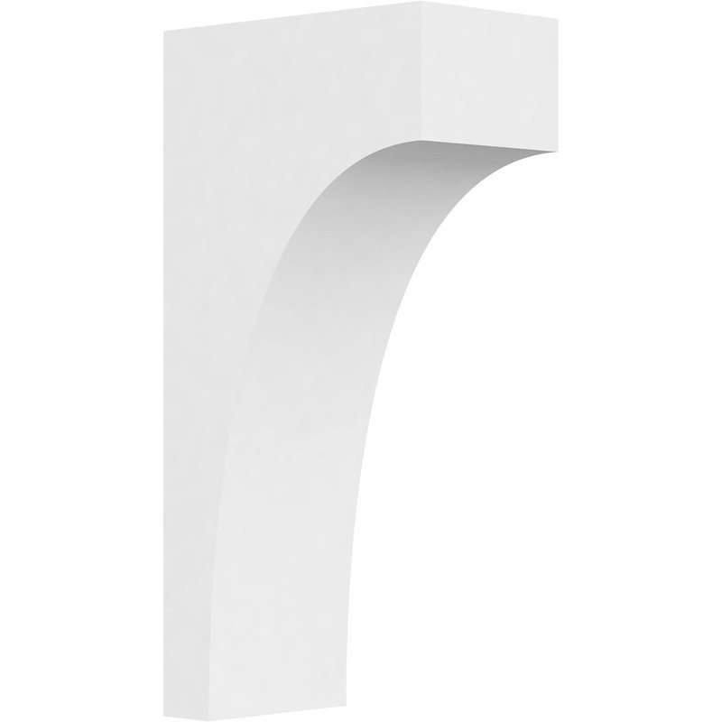 Corbeau standard en PVC de qualité architecturale Stockport de l 3 po x P 6 po x H 12 po, H 12 po x l 3 po x P 6 po